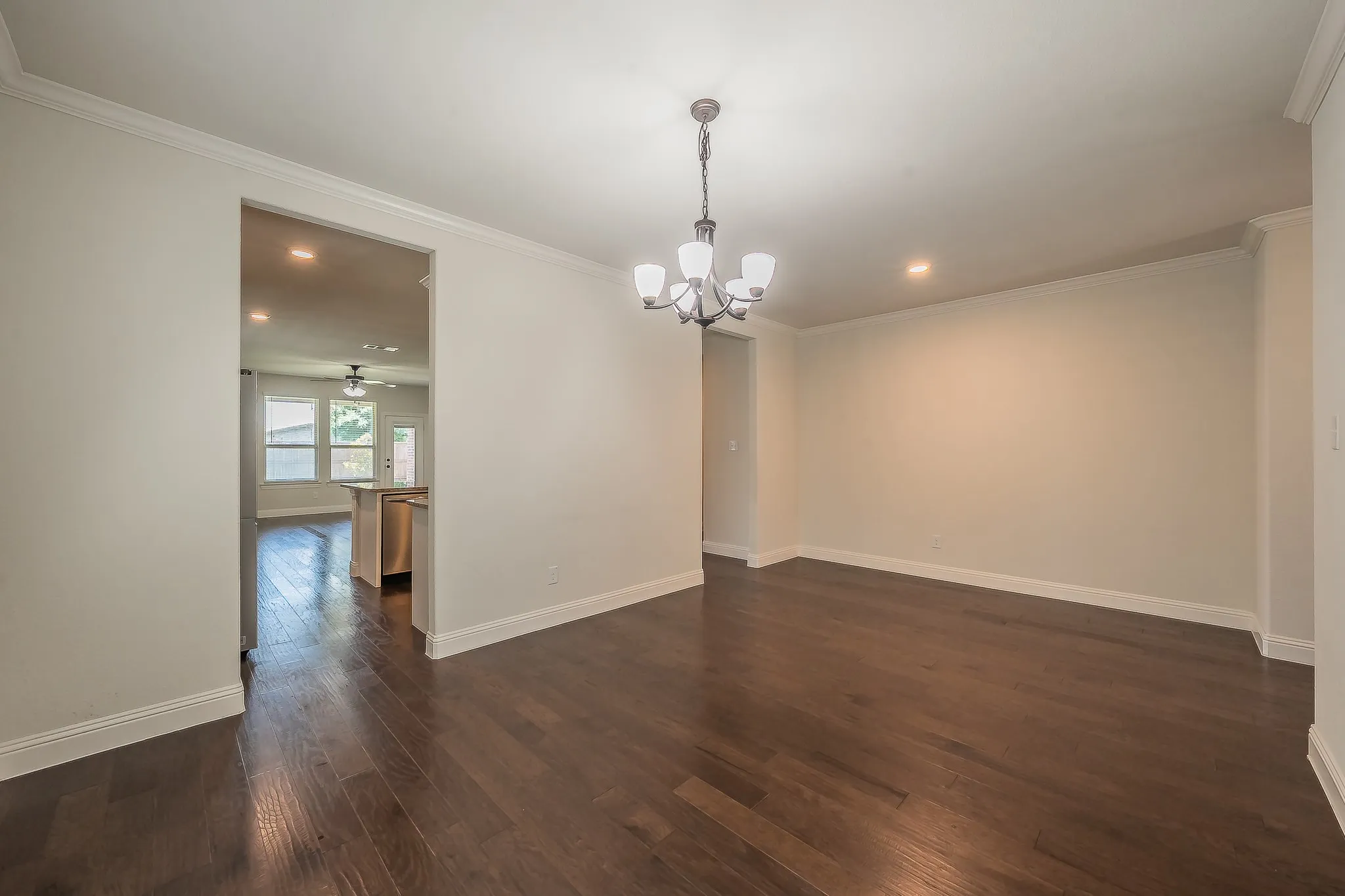 Hardwood-style flooring throughout