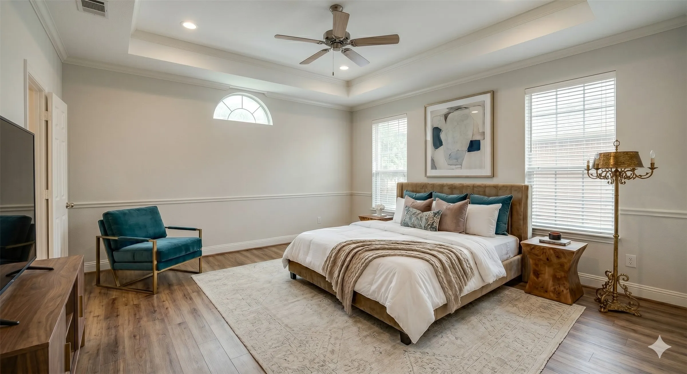 Primary BR Downstairs -VIRTUALLY STAGED