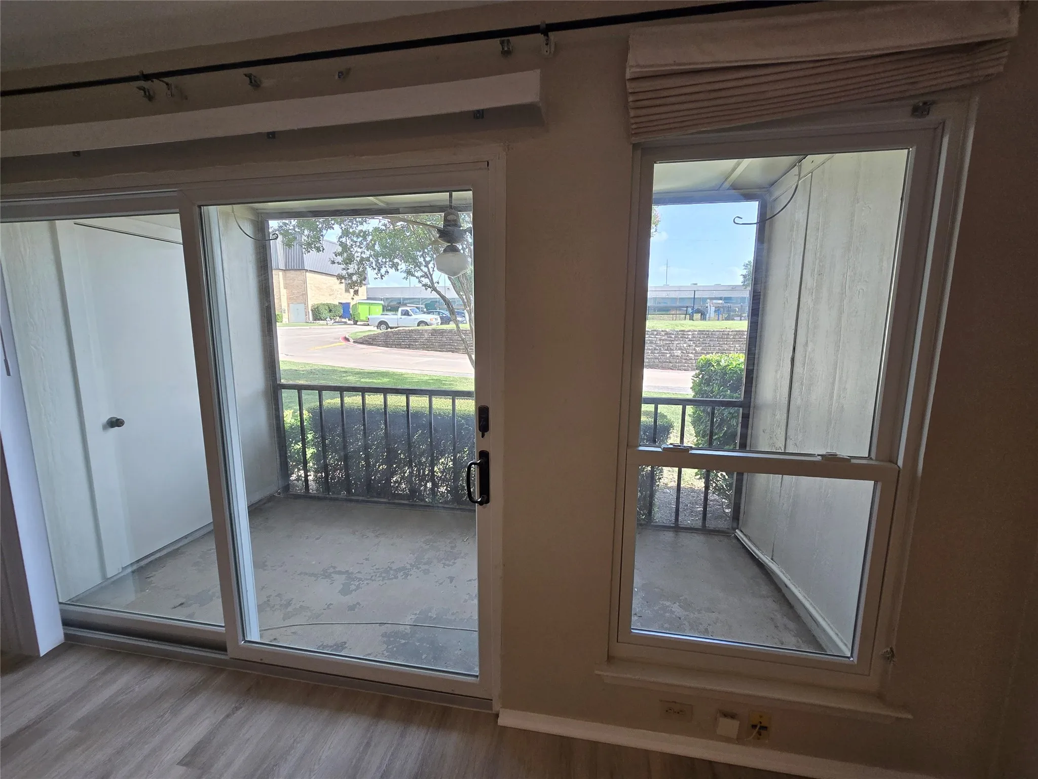 Main Patio with storage room