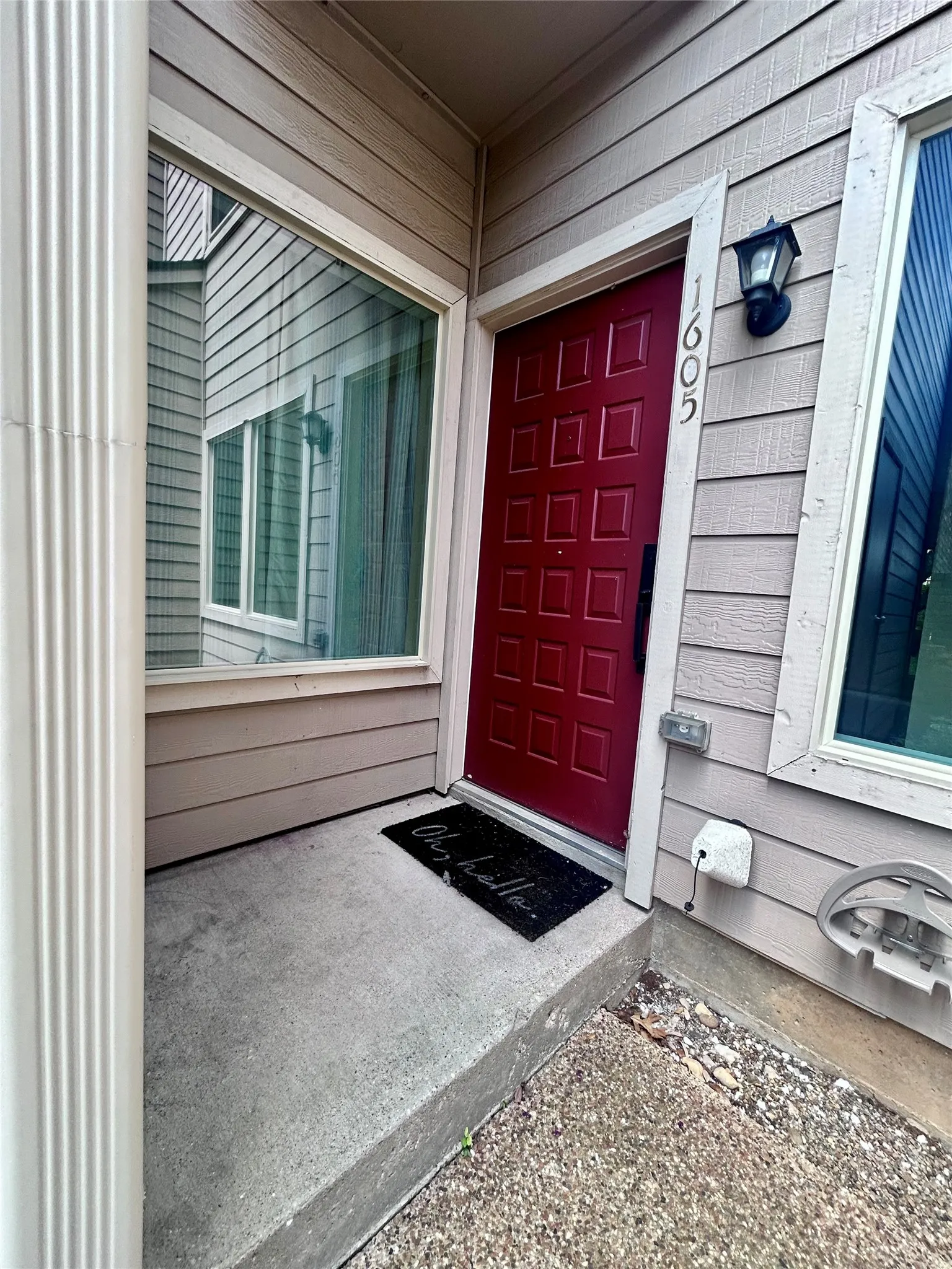 Enjoy a welcoming, yet private entryway.