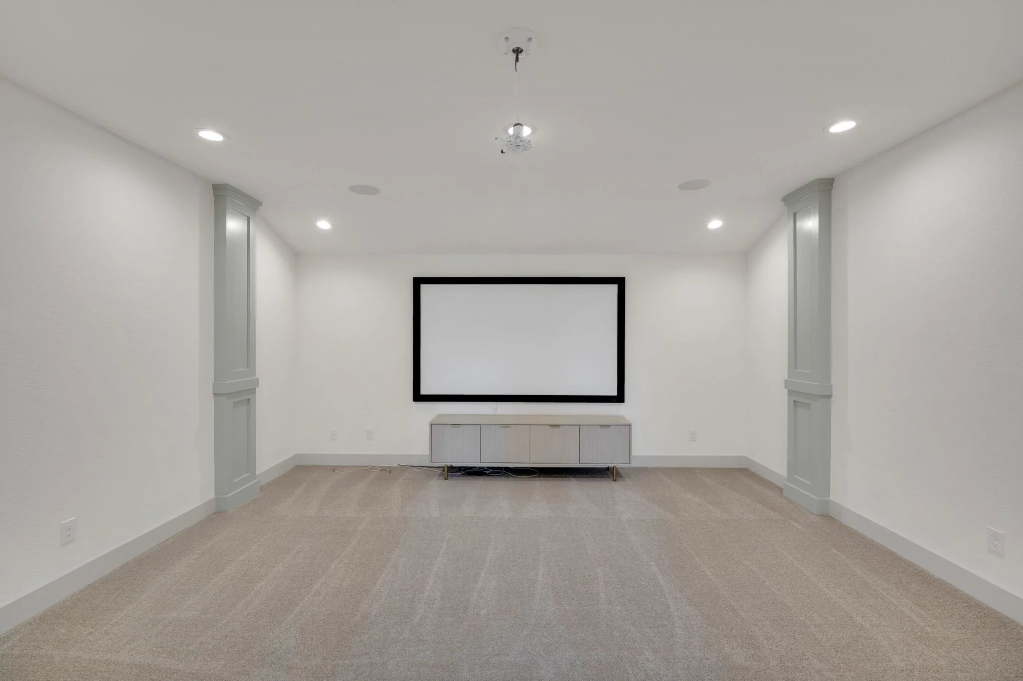 Separate media room upstairs
