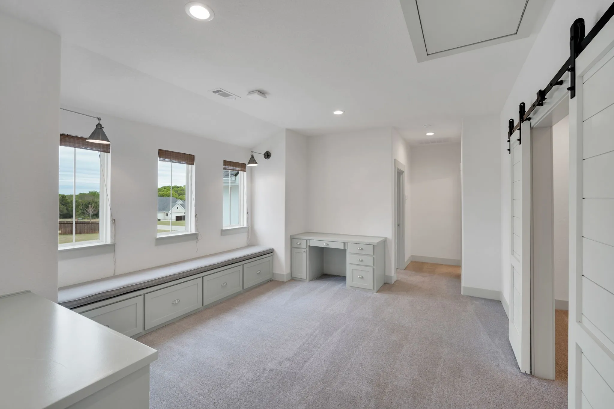 Living room at top of stairs