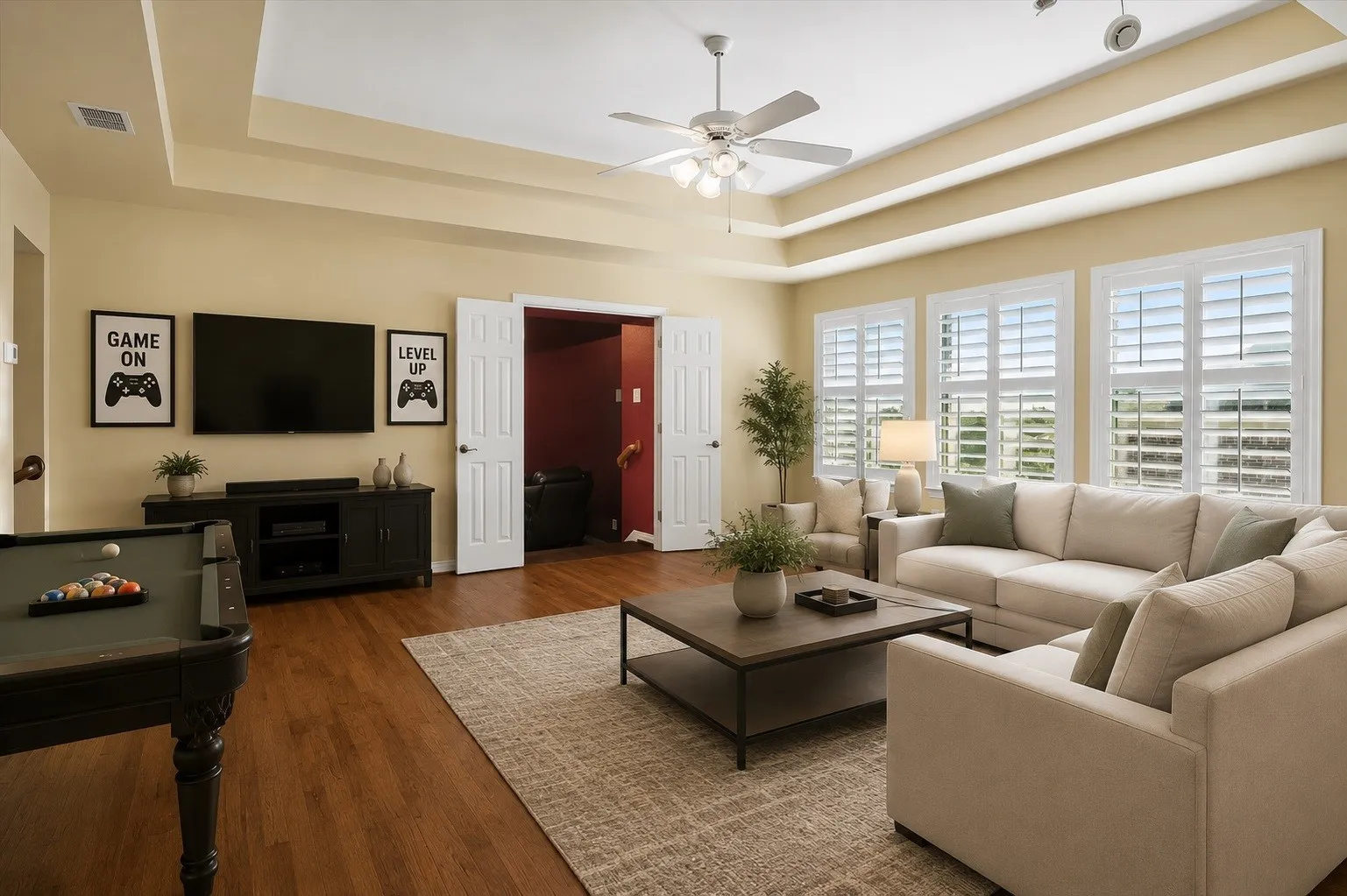 Virtually Staged_ 2nd floor Family & Game Room