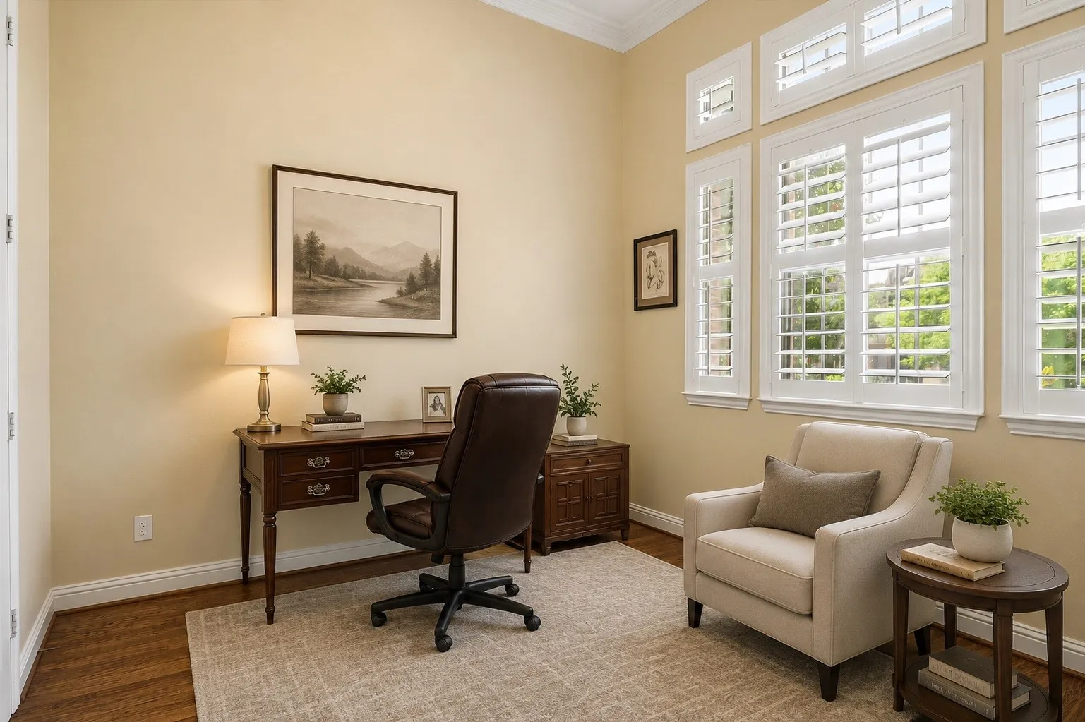 Virtually Staged_ 1st Floor office or 5th bedroom