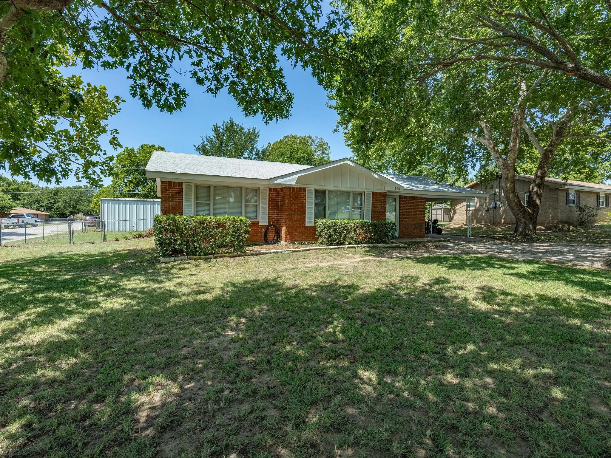 Brick Home on a Corner Lot with a 400 Square Foot Outbuilding
