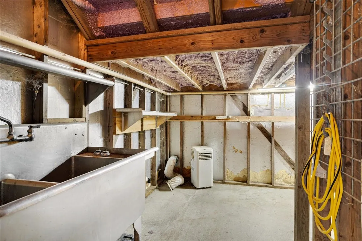 Large Storage/Tack room with stainless steel sink