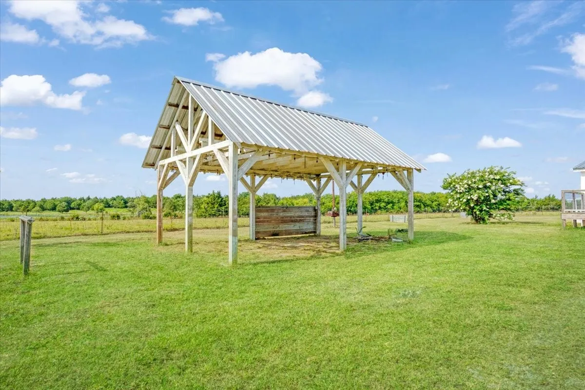 Covered Pavilion (25' x 18' for entertainment, BBQ's, additional covered storage