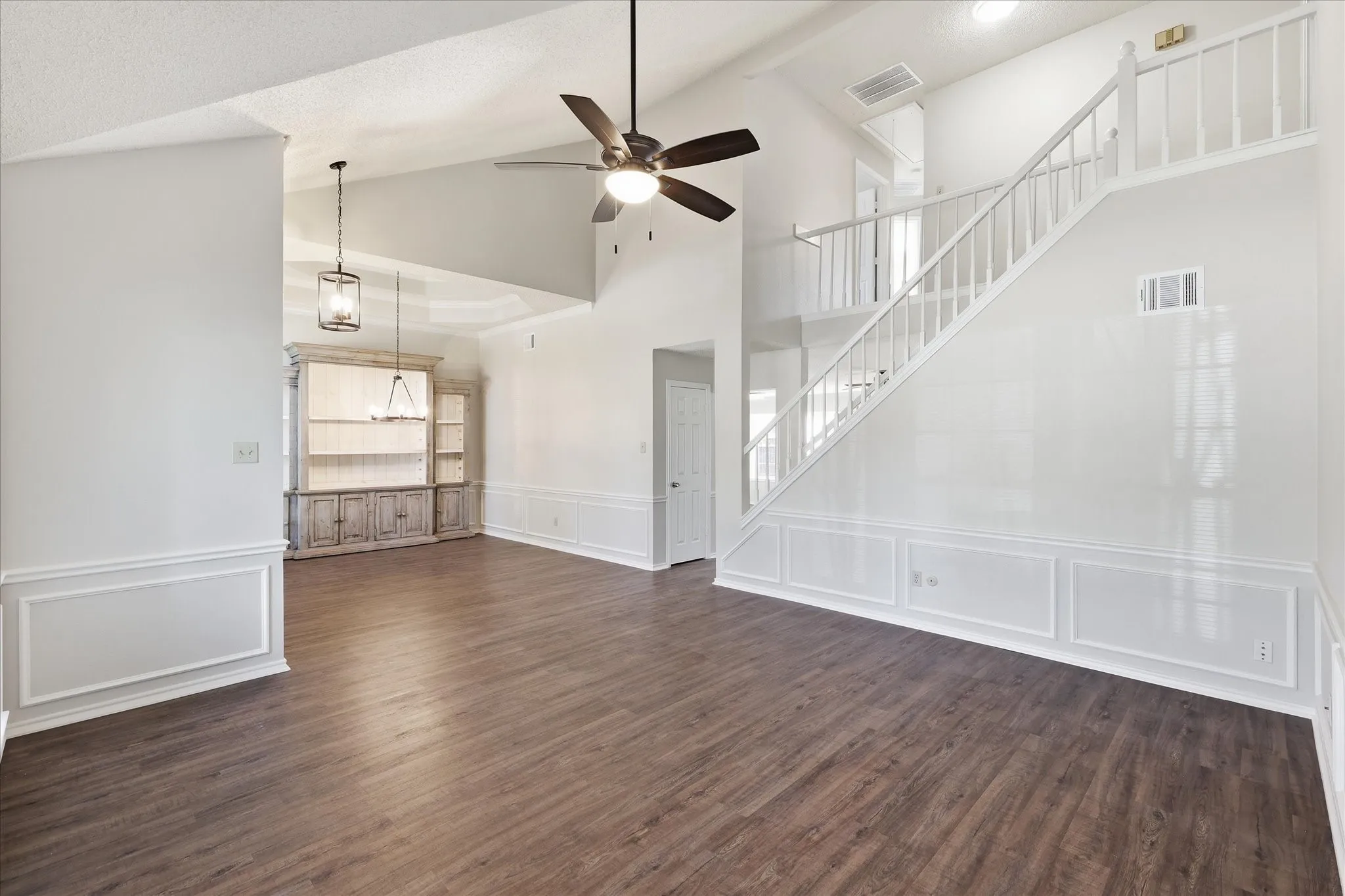 Enjoy an open-concept layout where the living and dining spaces connect seamlessly, making entertaining feel effortless.
