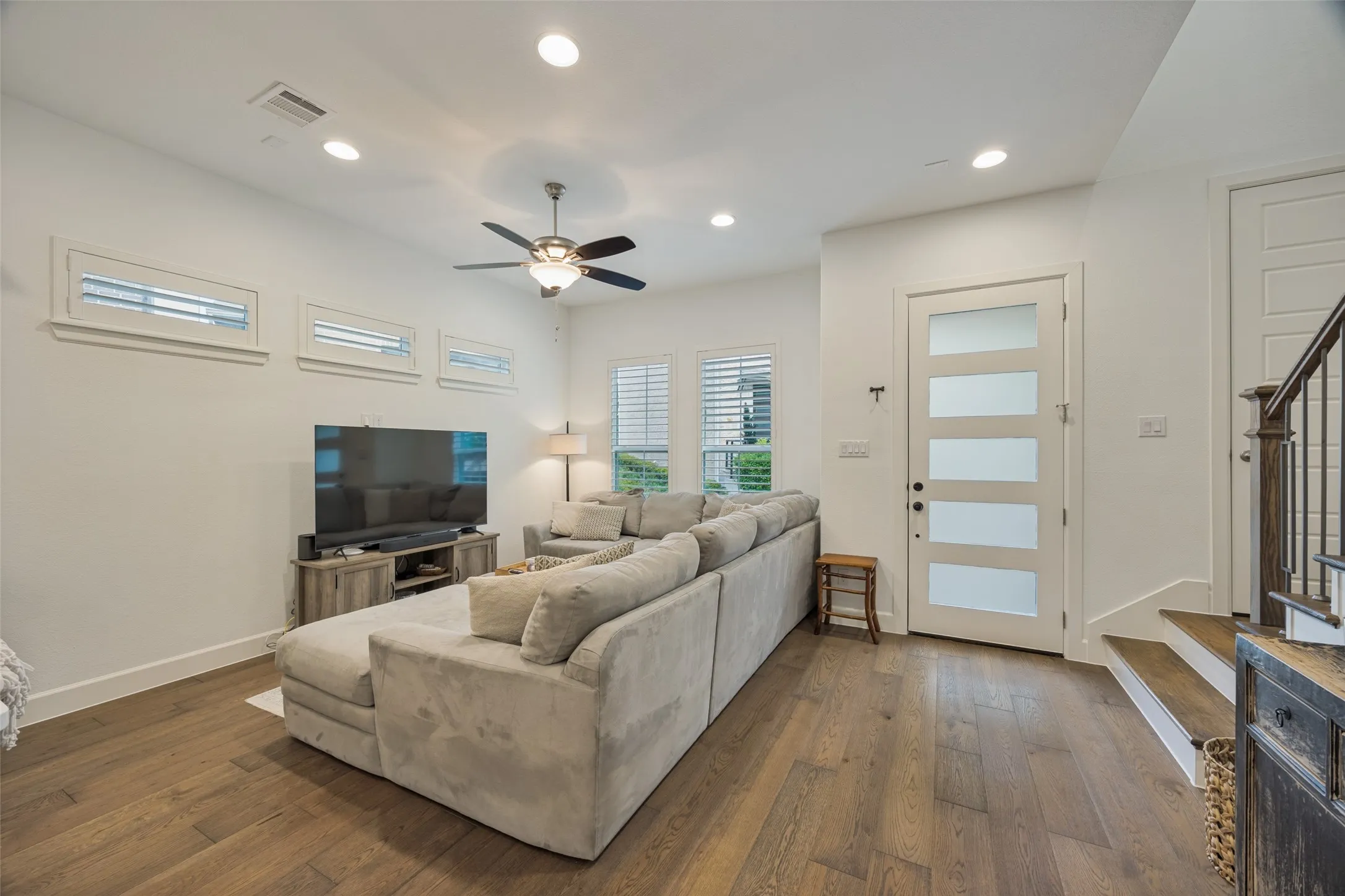 view looking at front door