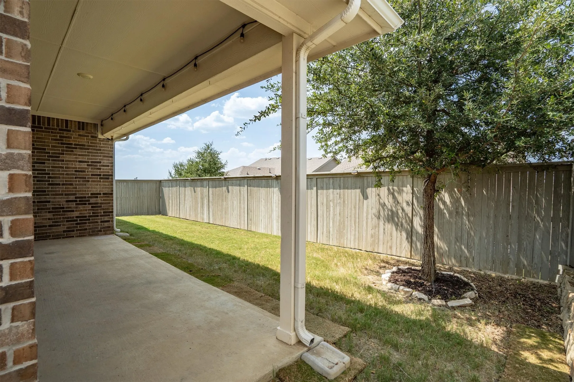 Back covered patio