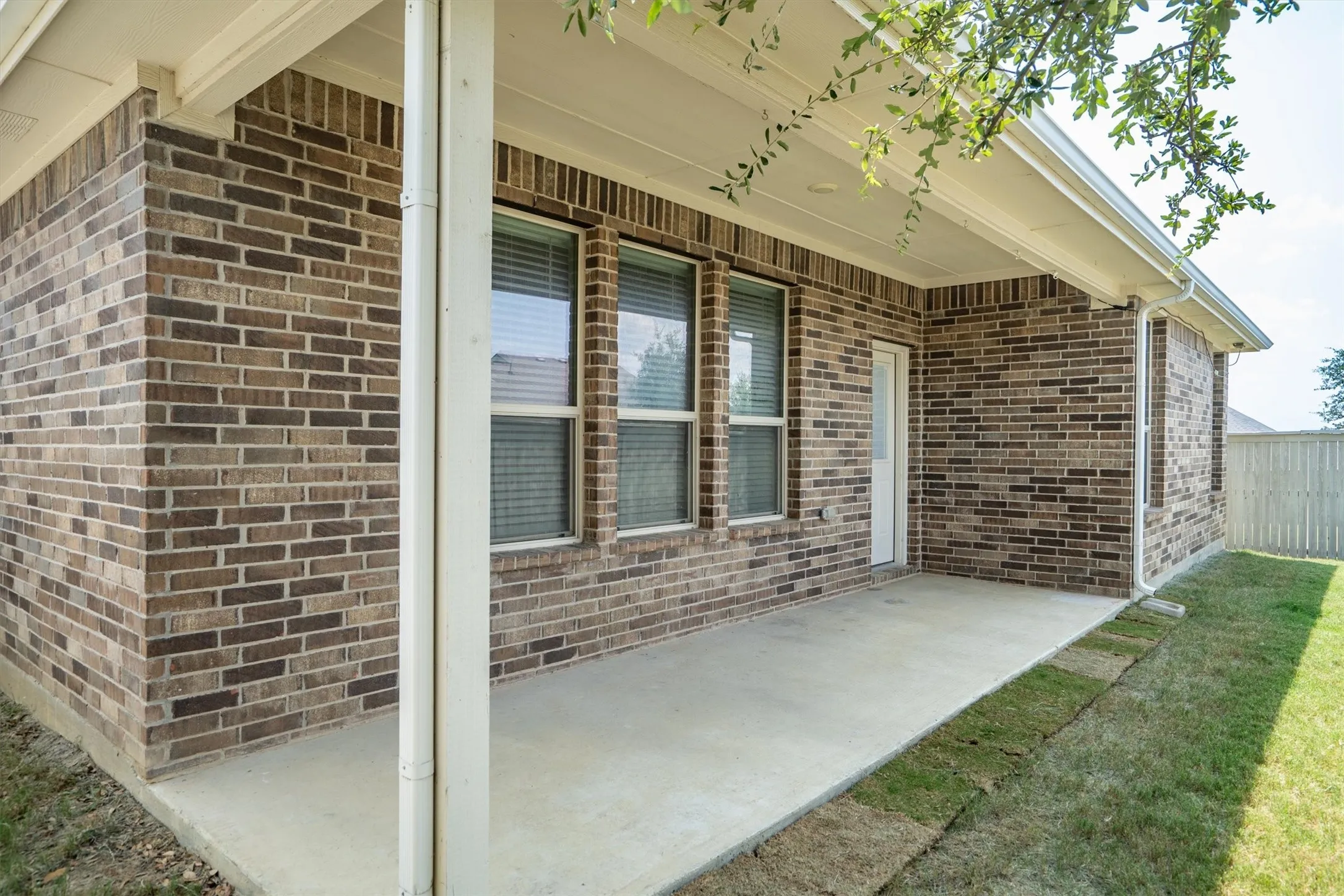 Back covered patio