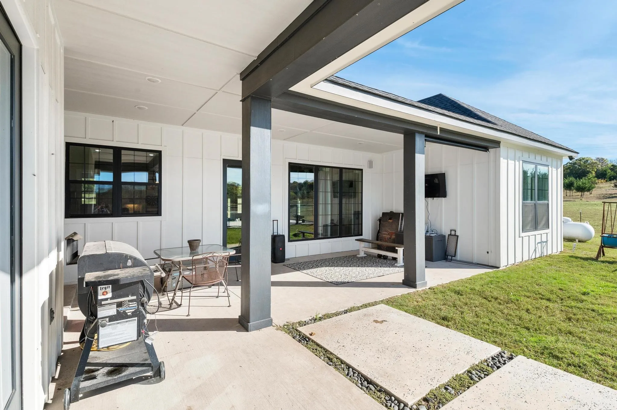 Covered back porch