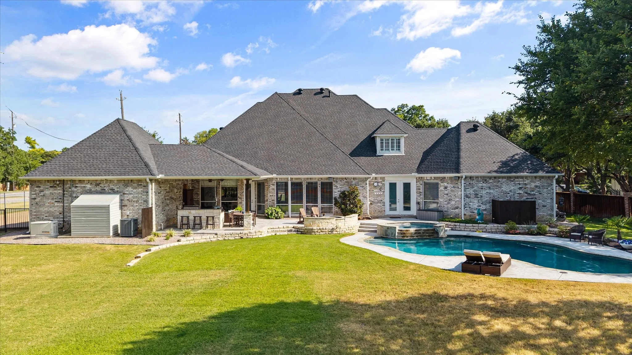 Large backyard