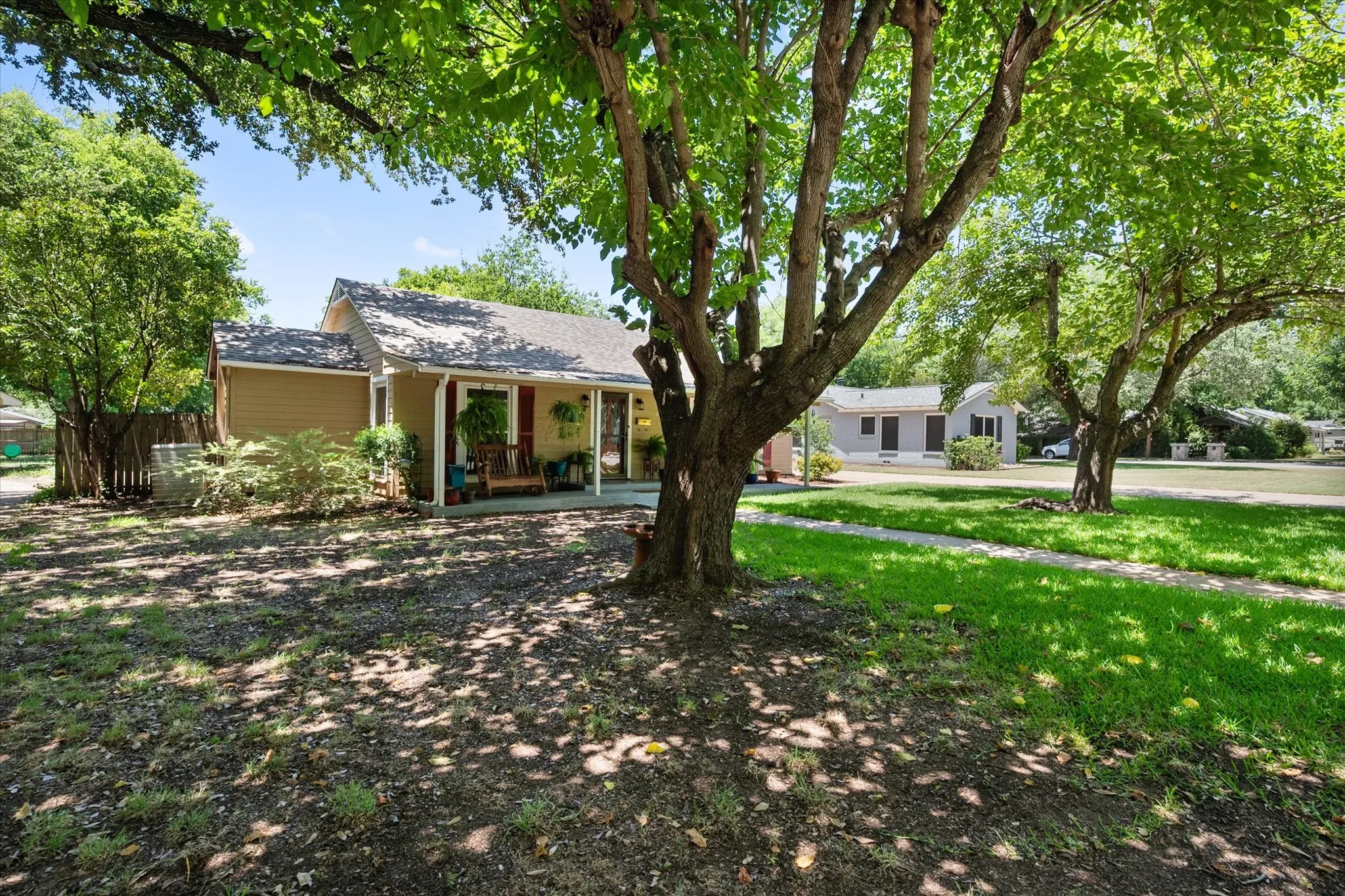 Large backyard