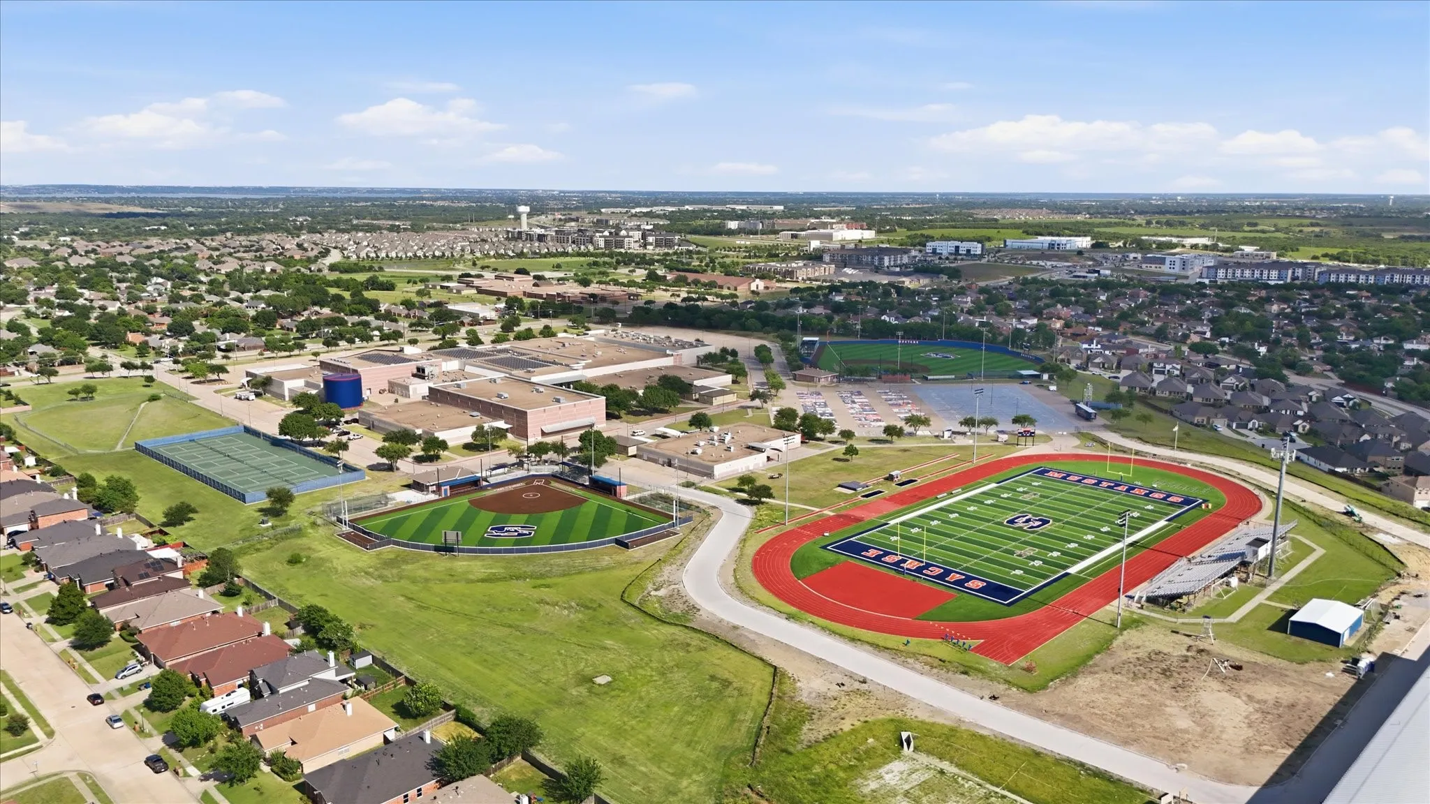 Sachse High School right around the corner