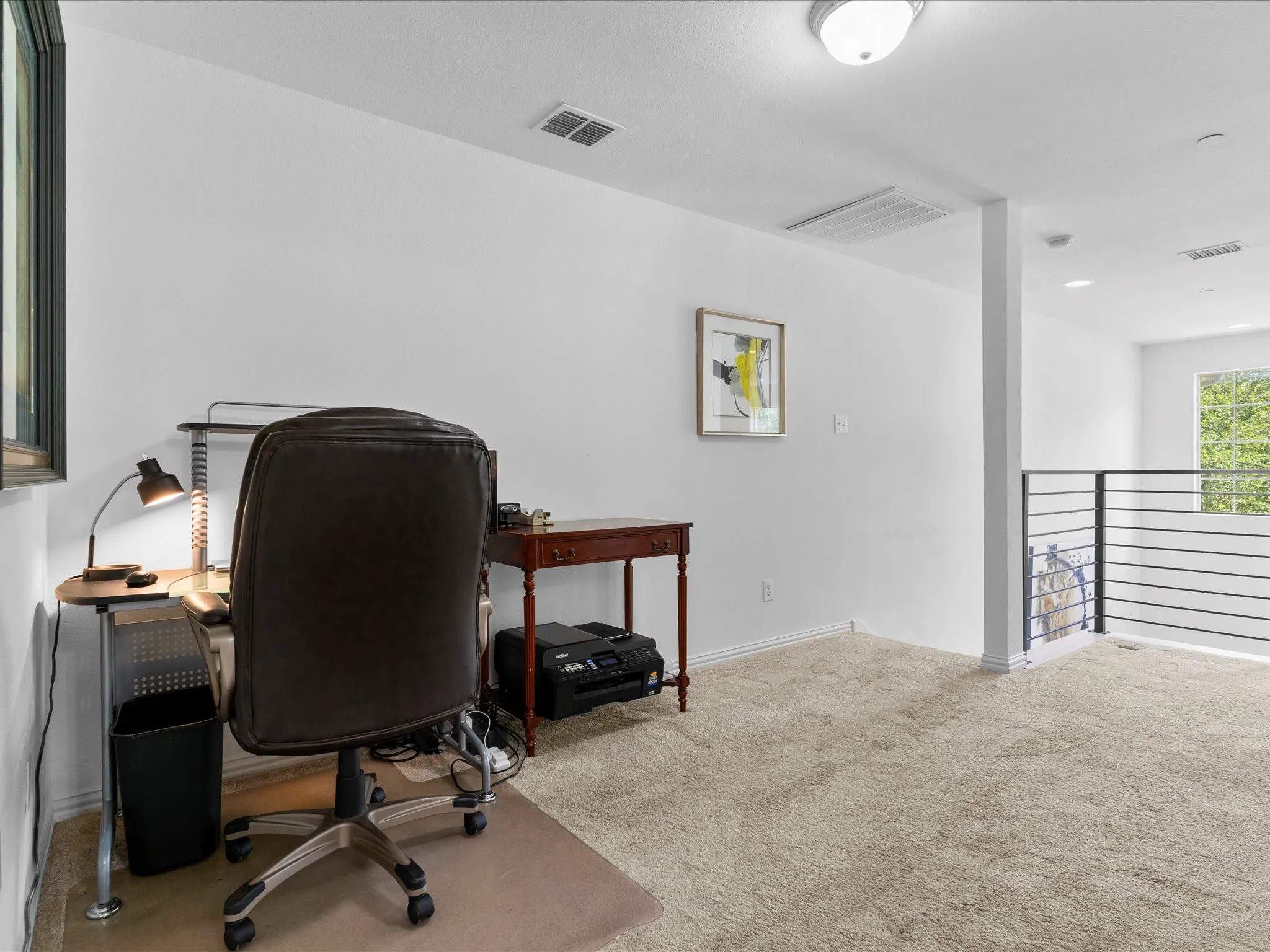 Upstairs Loft being used as office