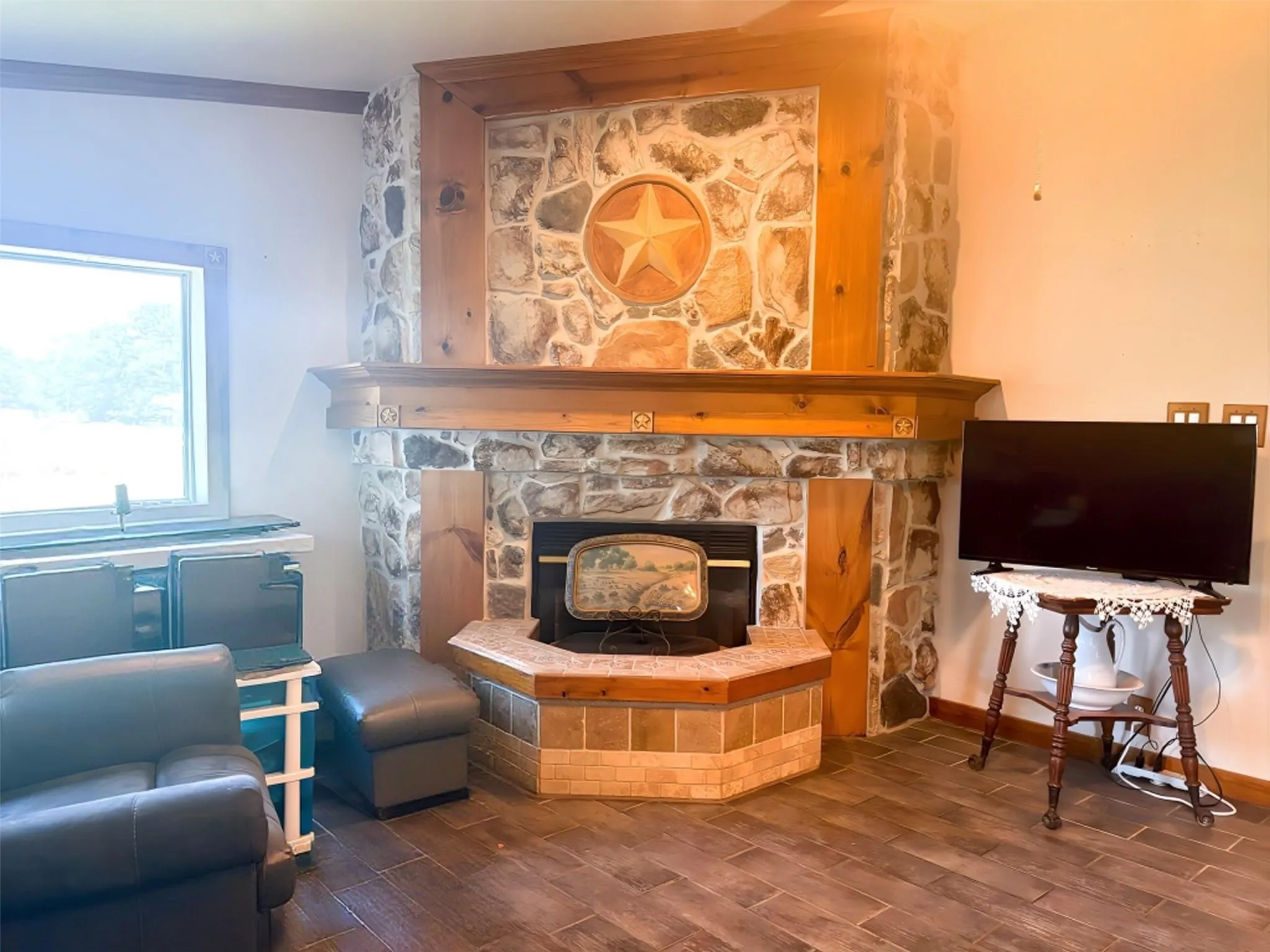 family room fire place