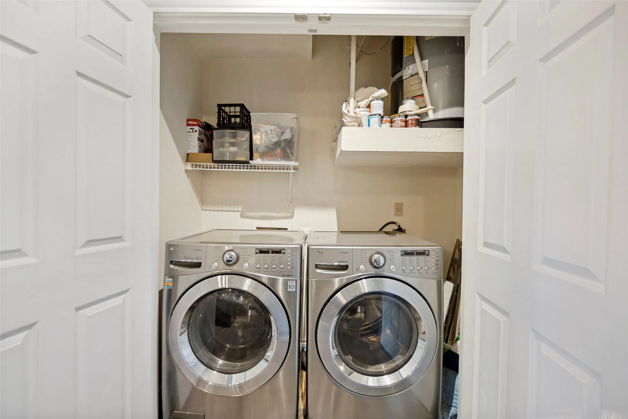 INCLUDED FULL SIZE WASHER AND DRYER