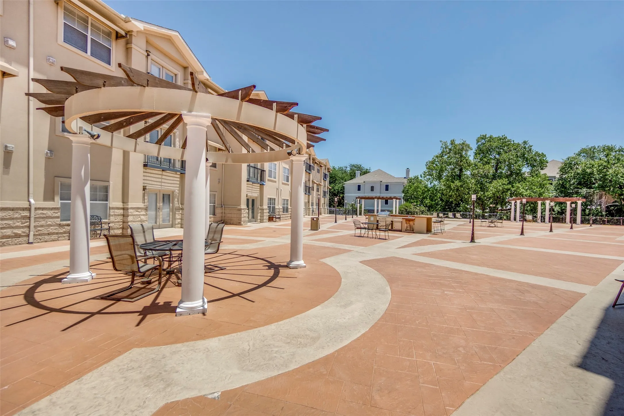 COMMUNITY GRILLS AND SITTING AREA