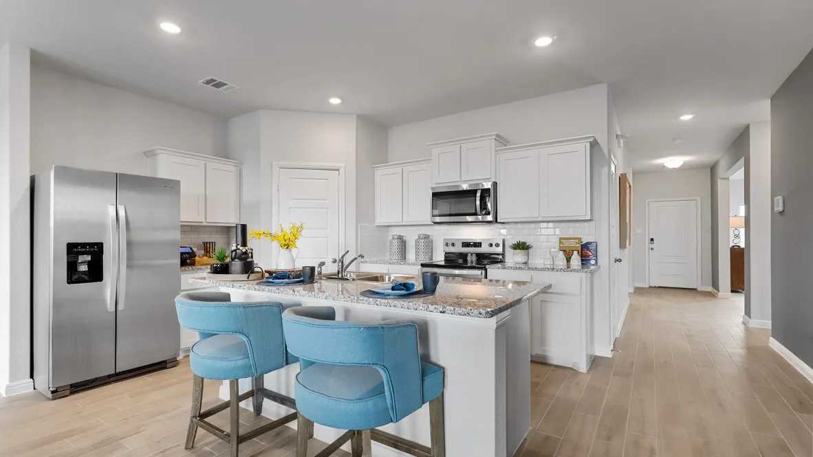 Kitchen - All Home and community information, including pricing, included features, terms, availability and amenities, are subject to change at any time without notice or obligation. All Drawings, pictures, photographs, video, square footages, floor plans, elevations, features, colors and sizes are approximate for illustration purposes only and will vary from the homes as built.

