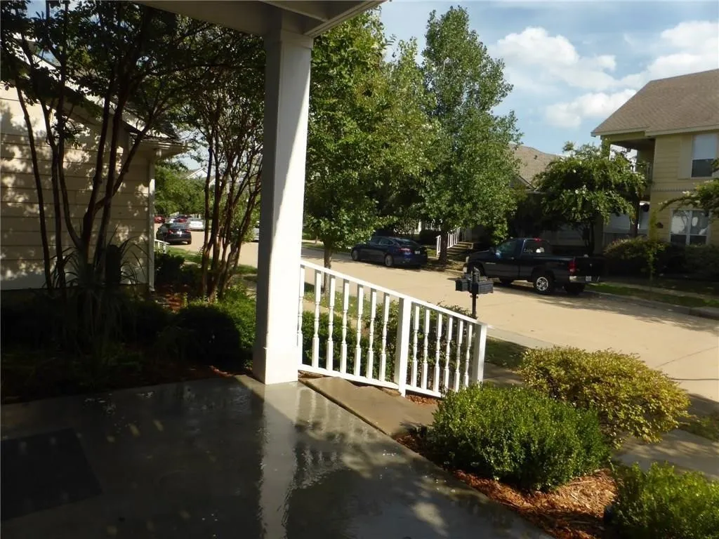 View of covered porch