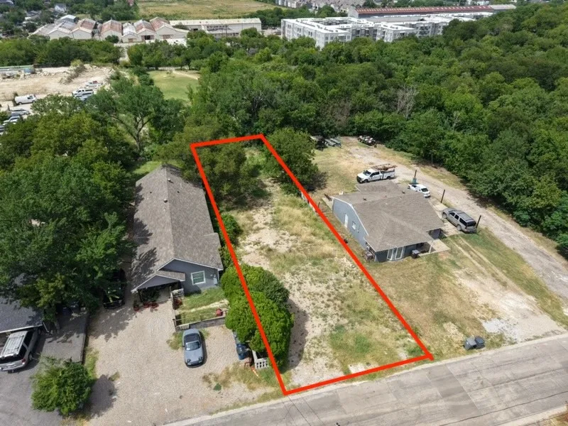 Unimproved land parcel featuring a rectangular shape and direct street frontage