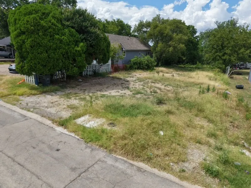 Open lot with a mix of grass and natural ground cover