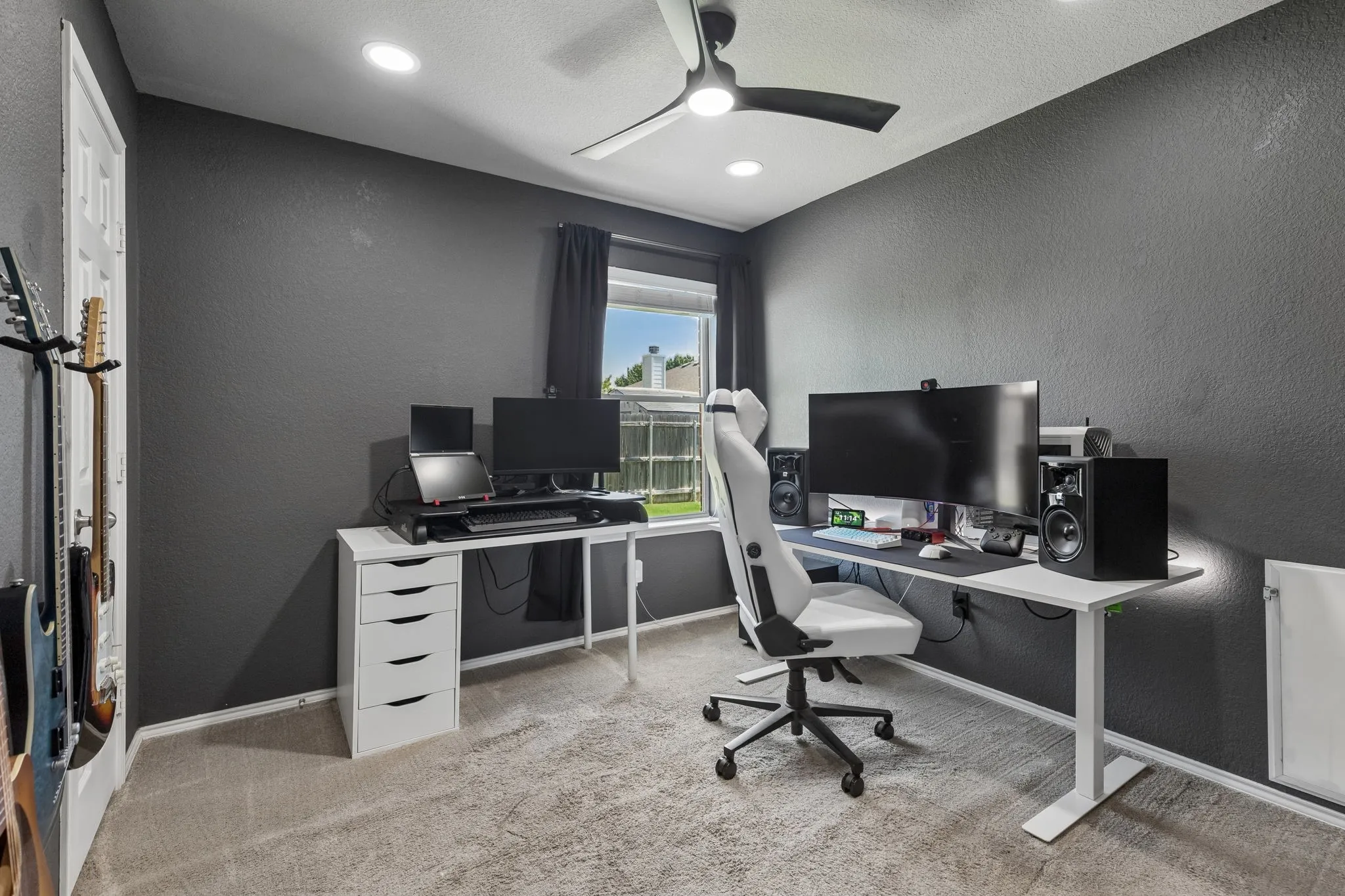 Guest bedroom #1 being used as an office