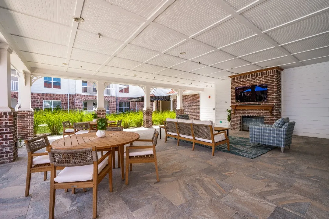 Patio with TV & Fireplace