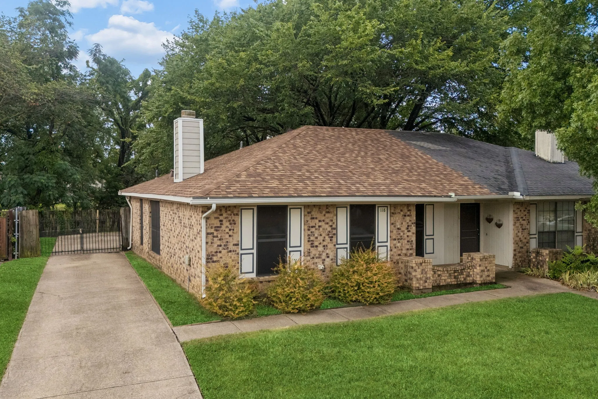 Extended Driveway with Privacy Gate - can house an RV