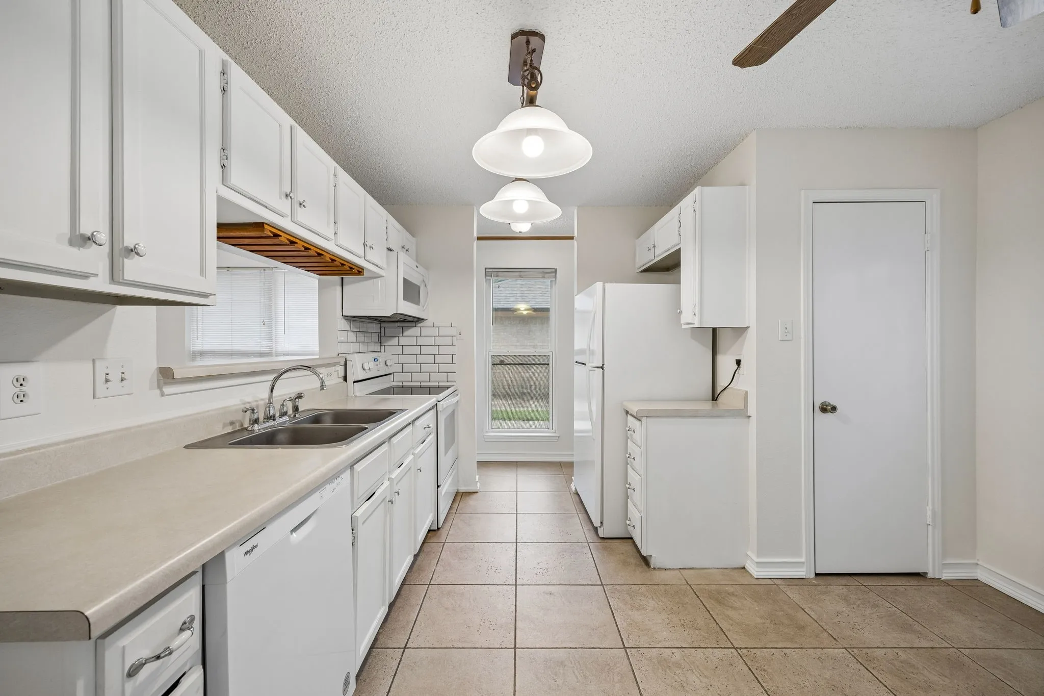 Updated Whirlpool Appliances, Subway Tile Backsplash