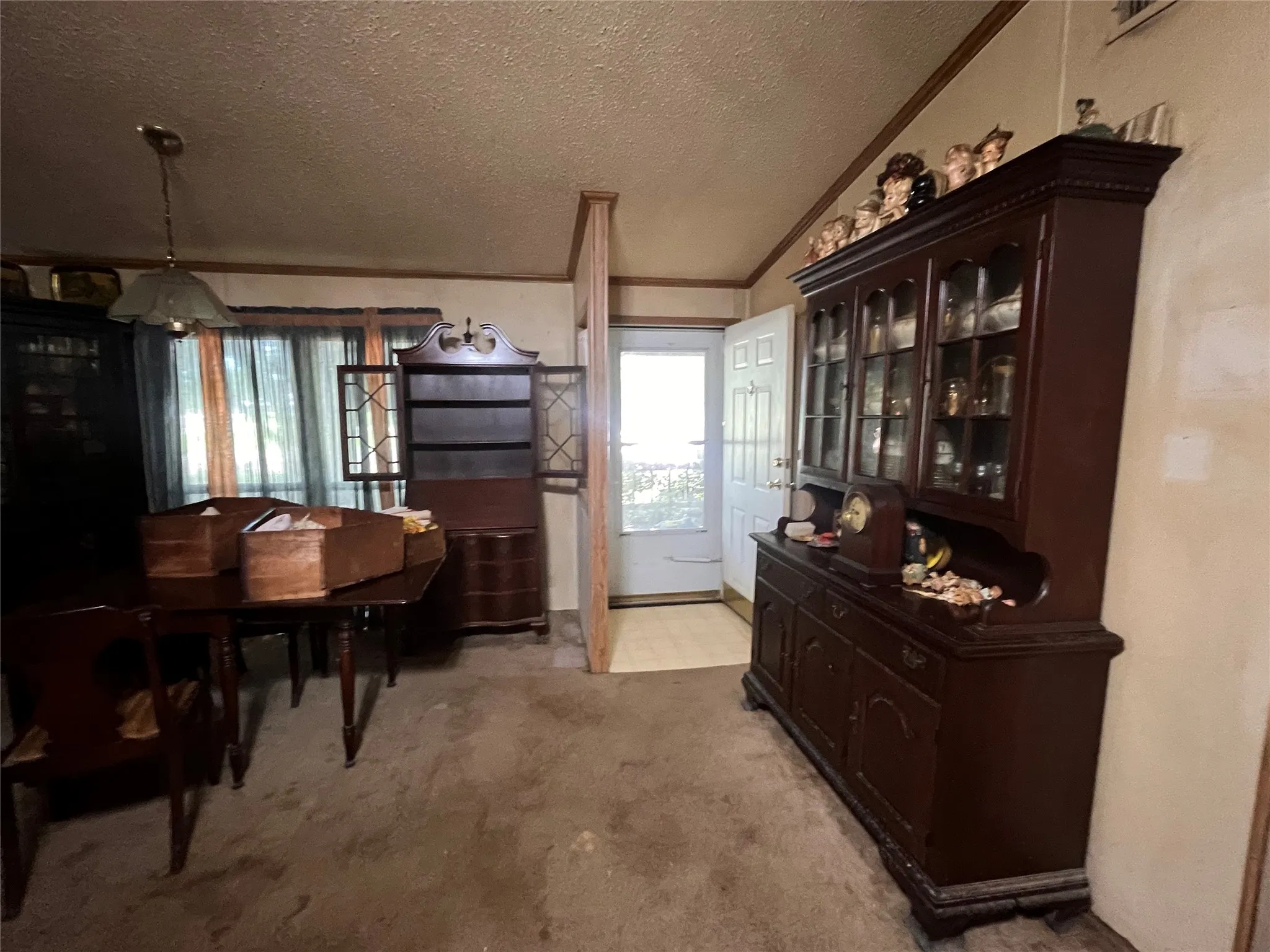 Entry and dining area