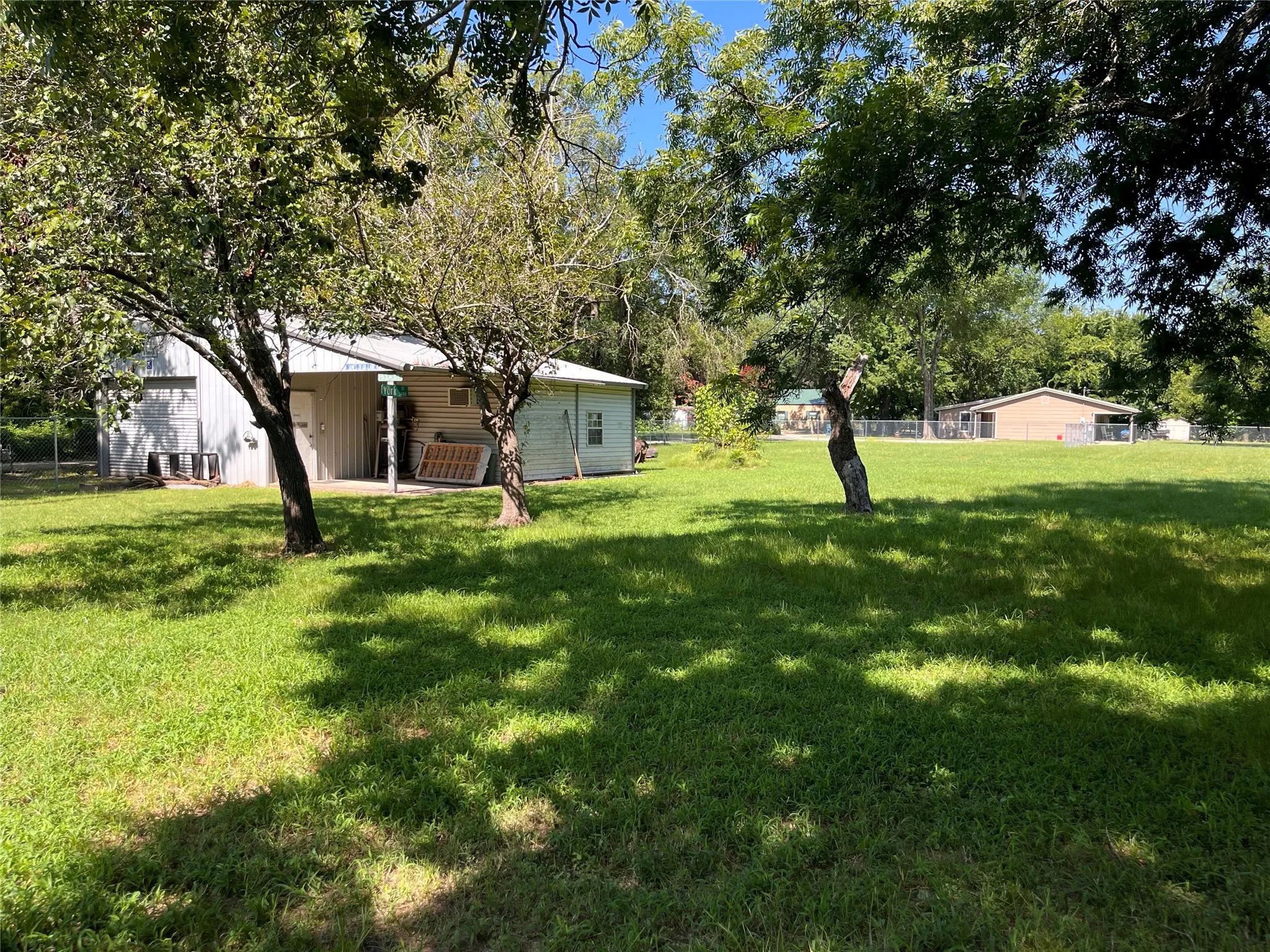 Side yard near workshop