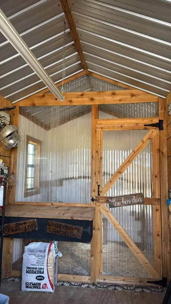 Inside Chicken Coop