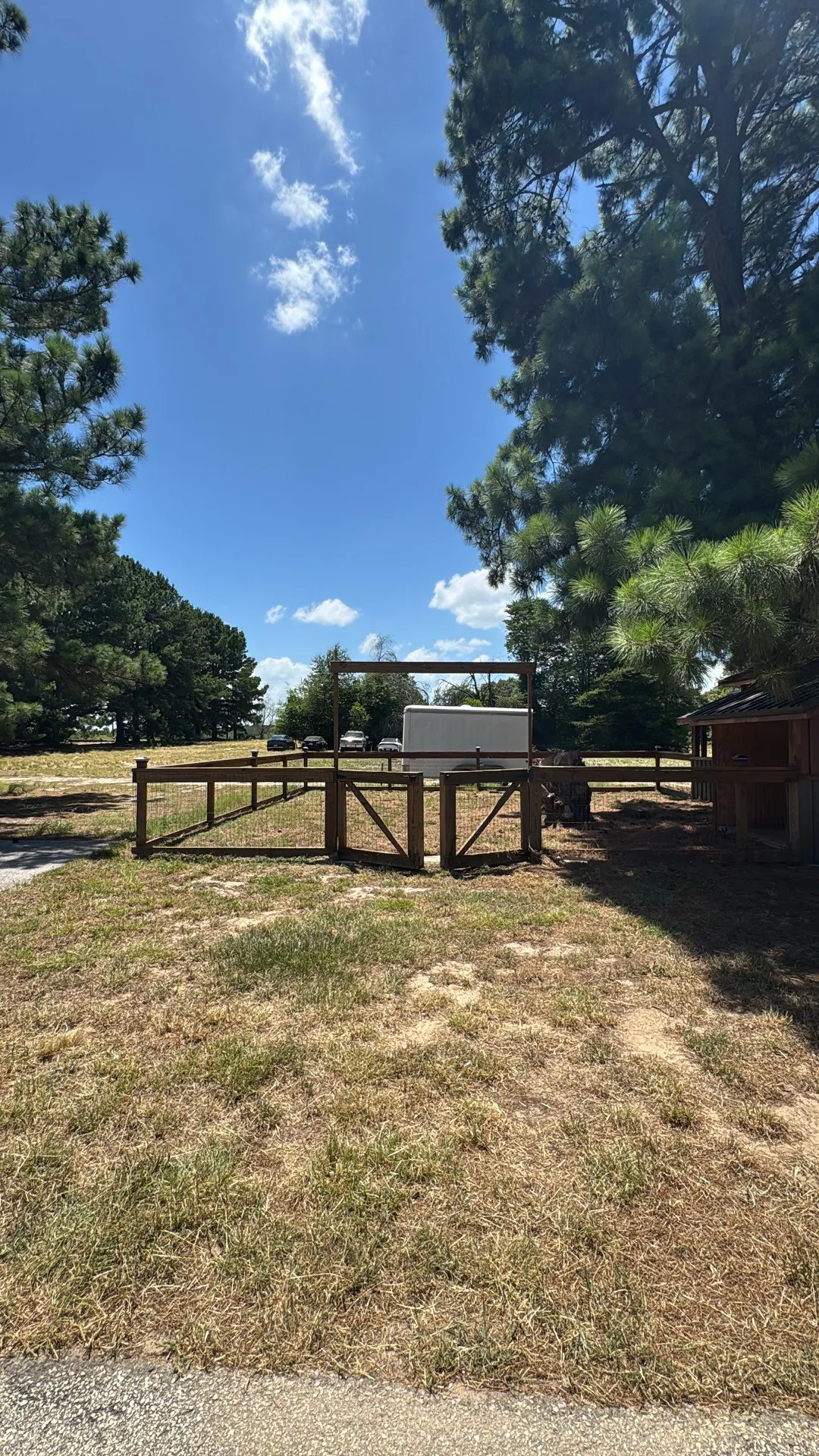 Fenced Corral Area