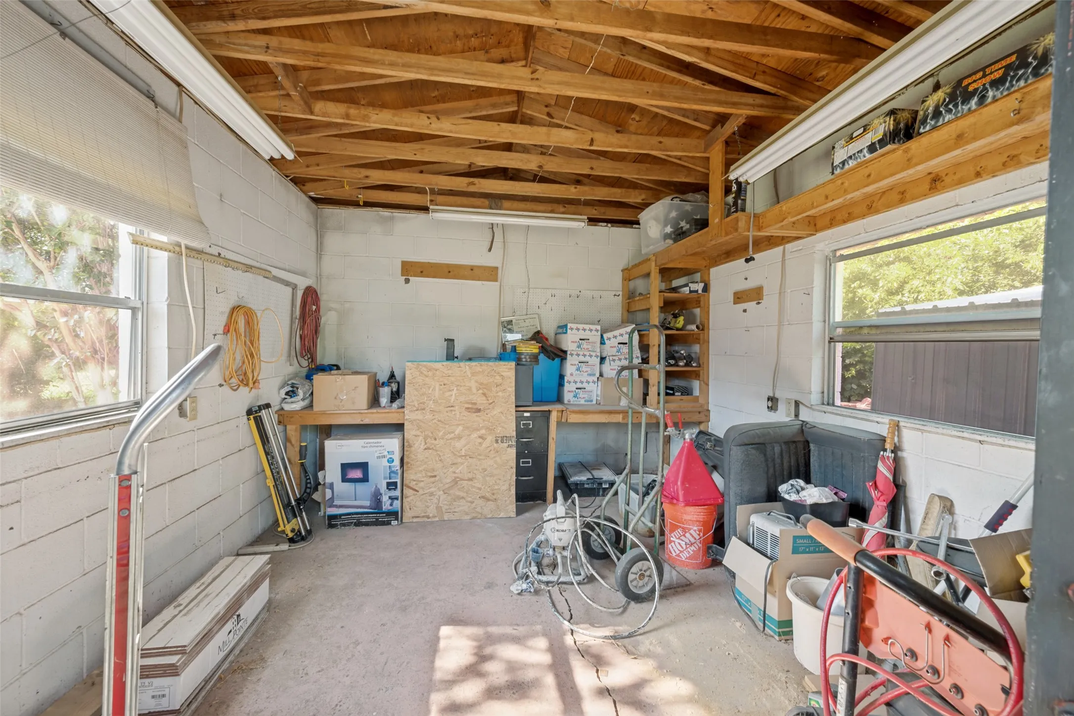 Storage building in back yard