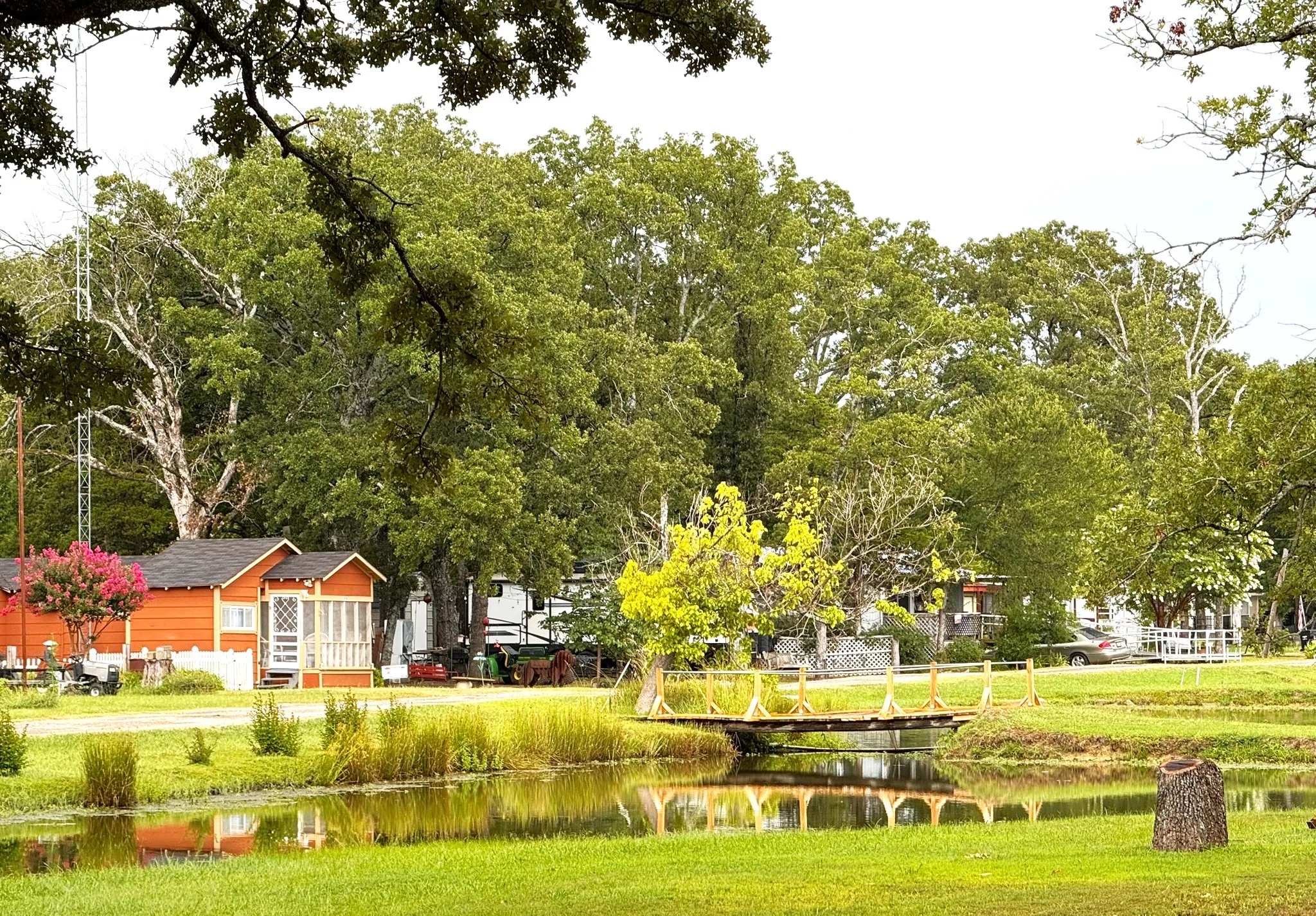 View of home from across the lake
