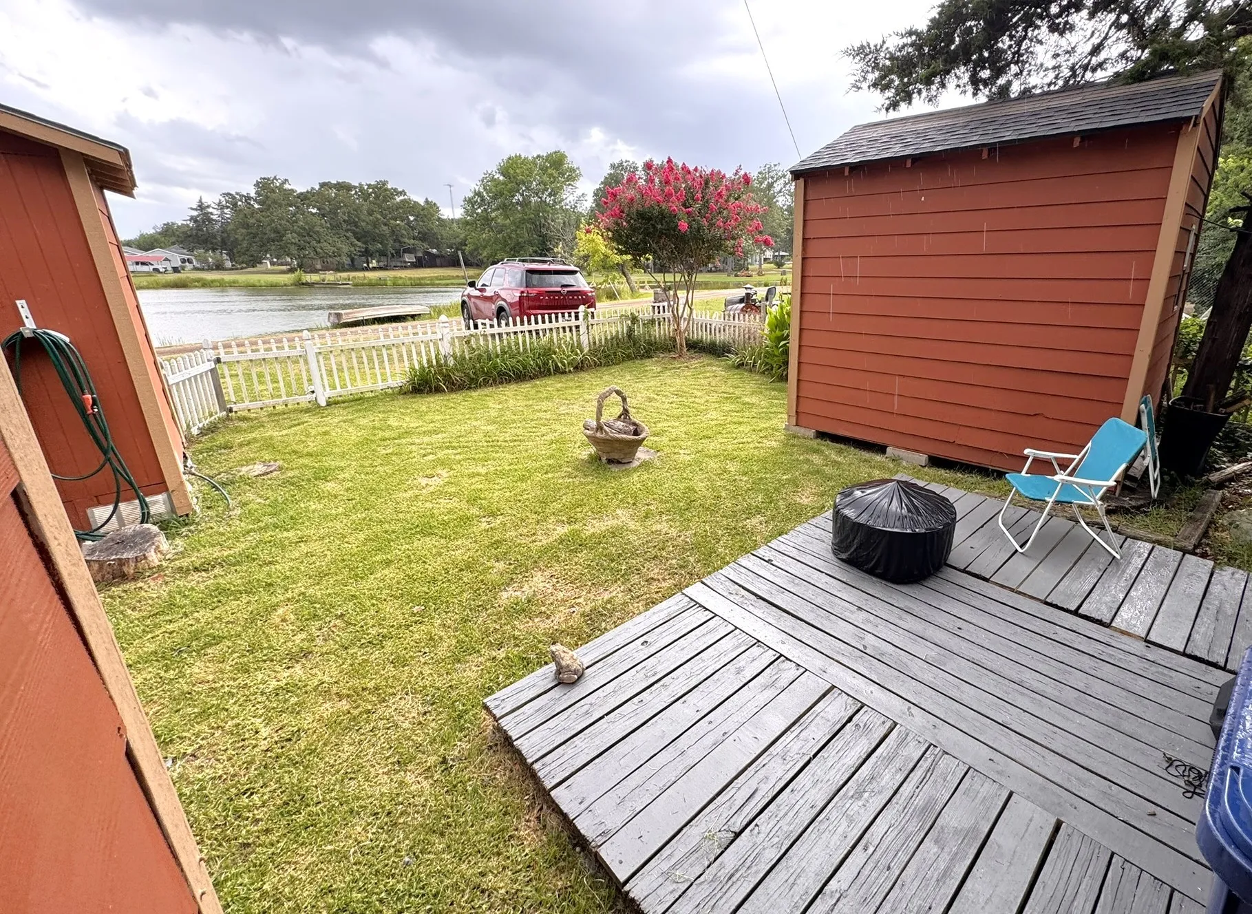 Deck and storage