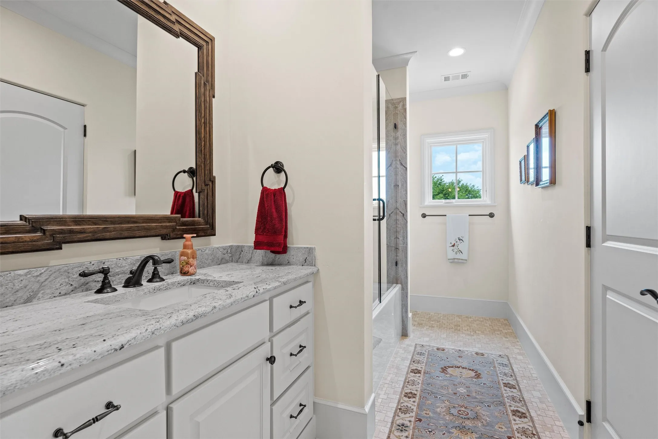 Another of the luxurious bathrooms, each with unique, luxurious finishes.
