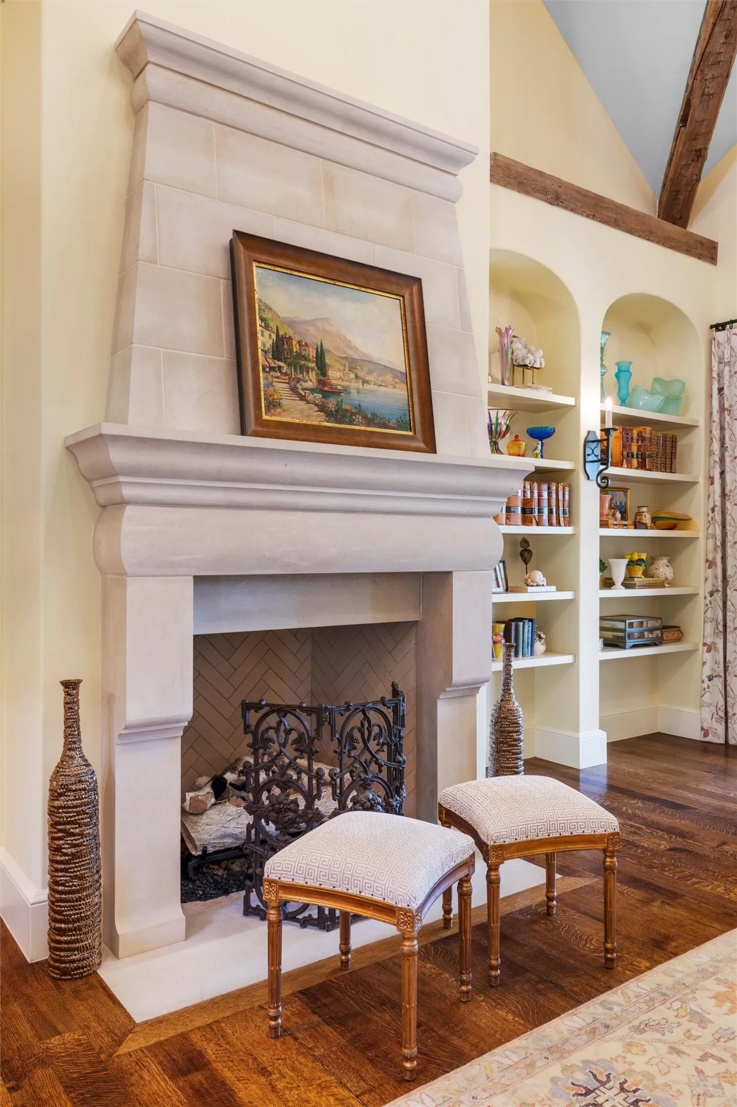 The large fireplace in the great room adds a great sense of warmth and peace for those chilly evenings.