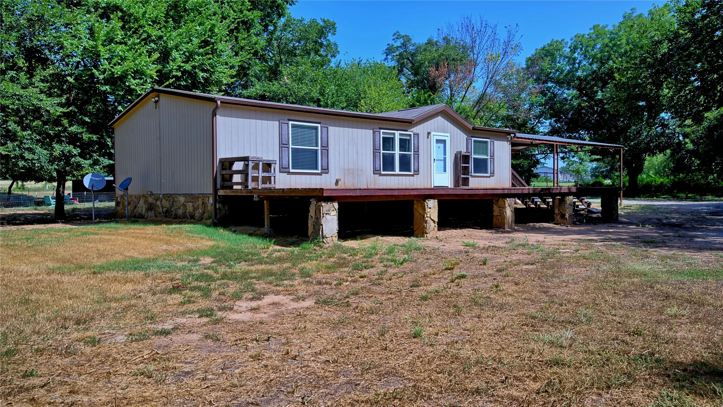 Real rock skirting offers longevity and durability to the long term aesthetic