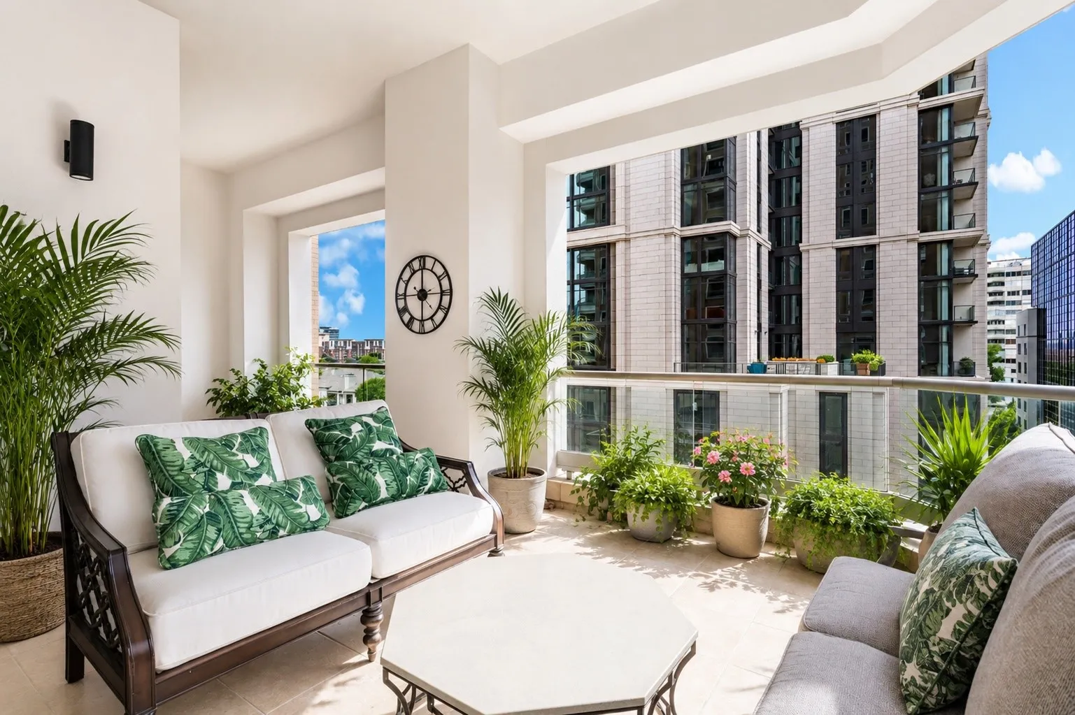 Entertaining Balcony off of Living & Primary Bedroom.