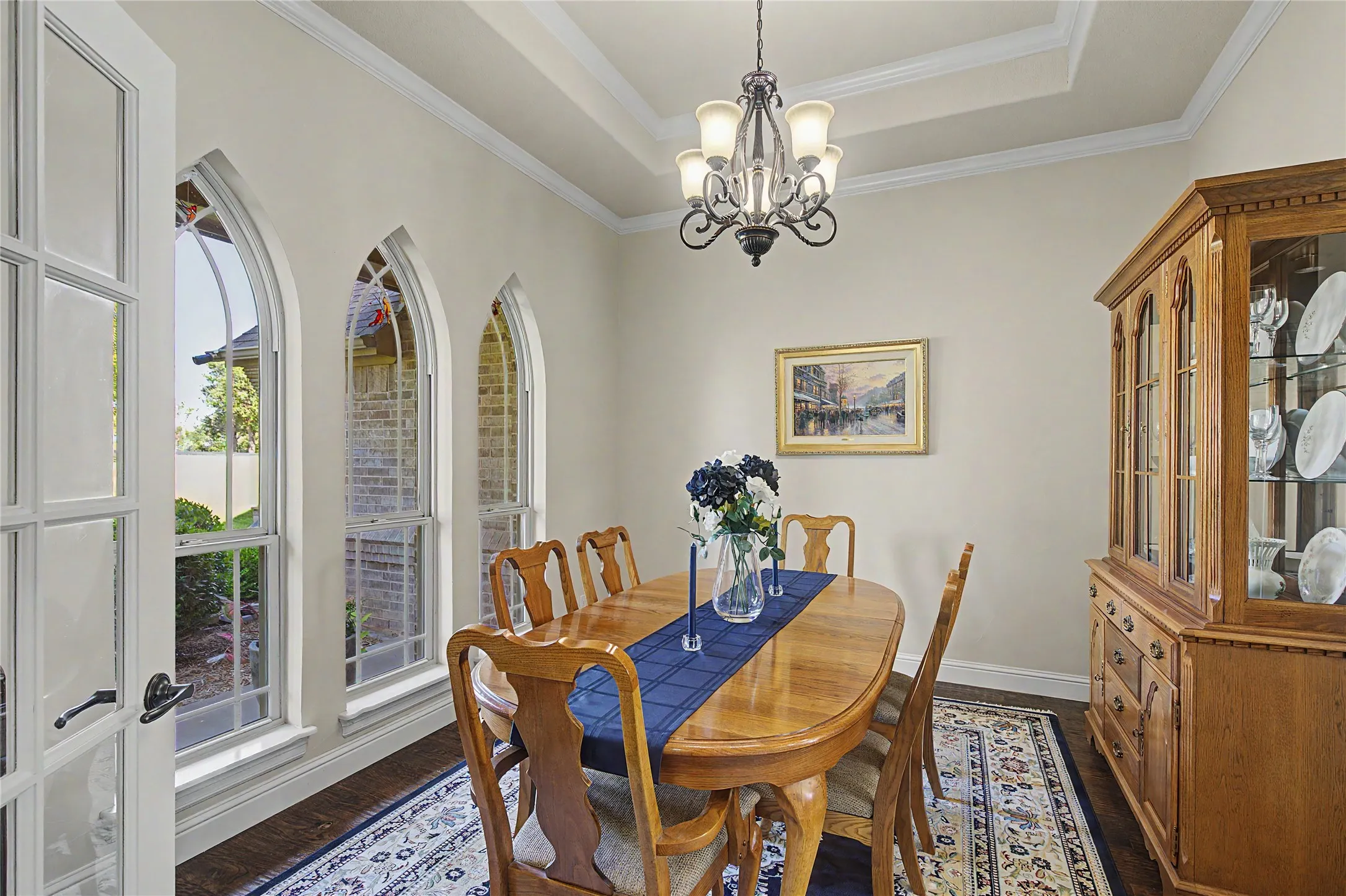 Dramatic cathedral-style windows