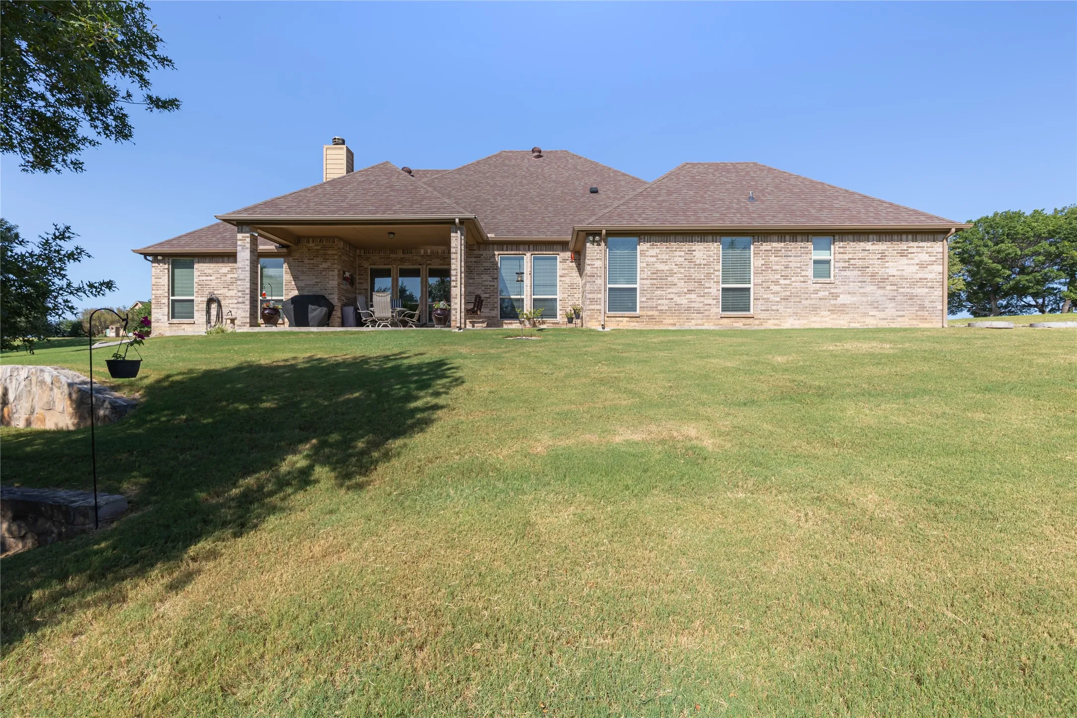 Large backyard area