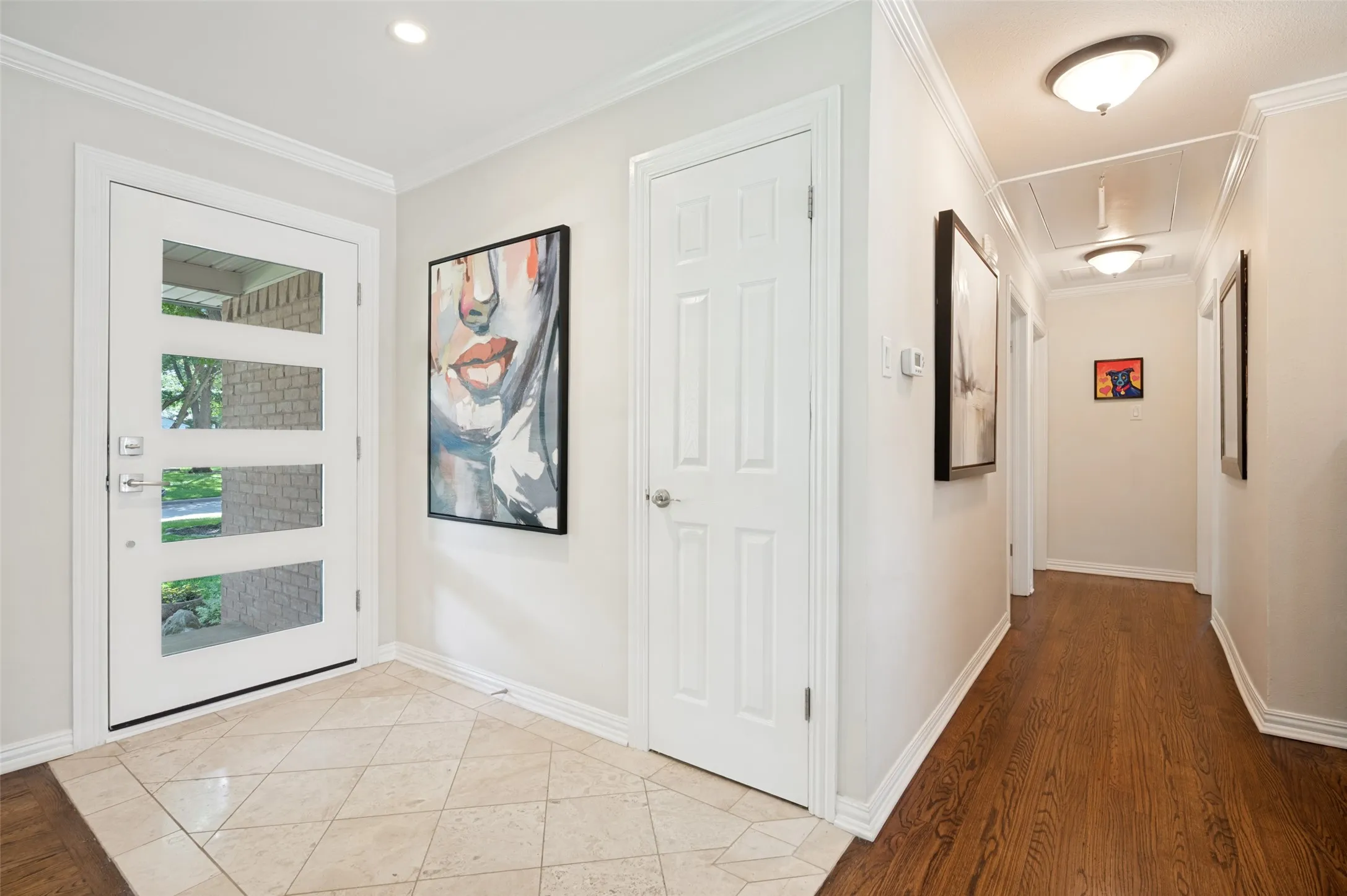 Entry to the front door