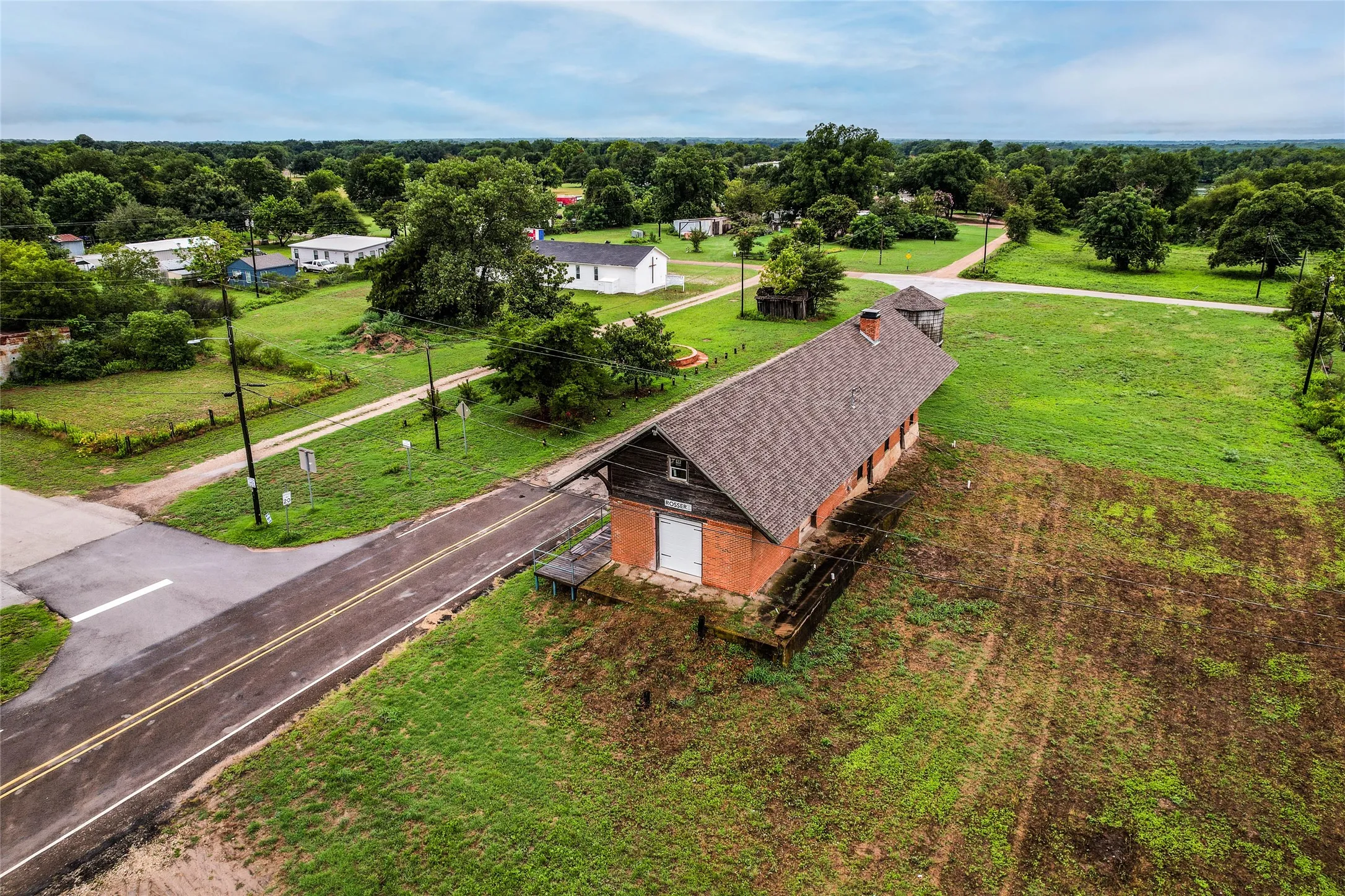 Birds eye view of property