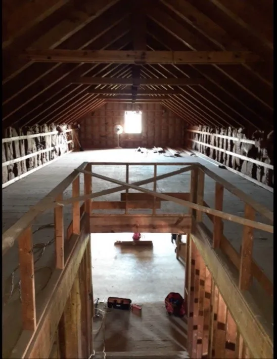 View of attic