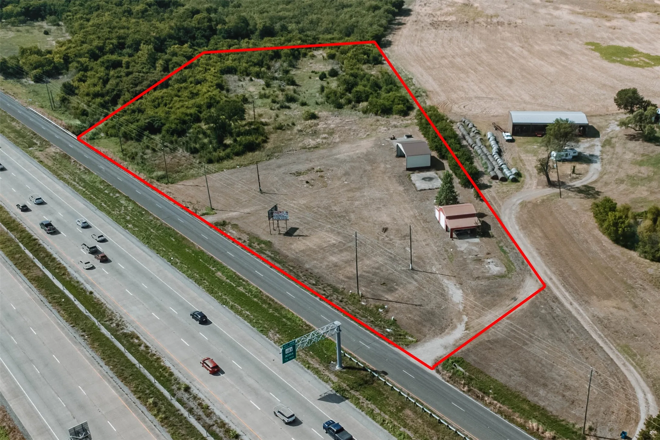 Unimproved Land For Sale in Ellis County , 7110 S Interstate 45 Service Road, Alma, Texas 75119, 0, 0, Garage spaces, 0 Sqft, built in 2018, Price $649,000, mls#21330358, Real Estate Agent in Alma, Homes For Sale in Ellis county, Homes For Sale in Alma, Realtor in Alma Texas, Real Estate Brokerage Independent Realty Texas, Luminita Cordes Realtor