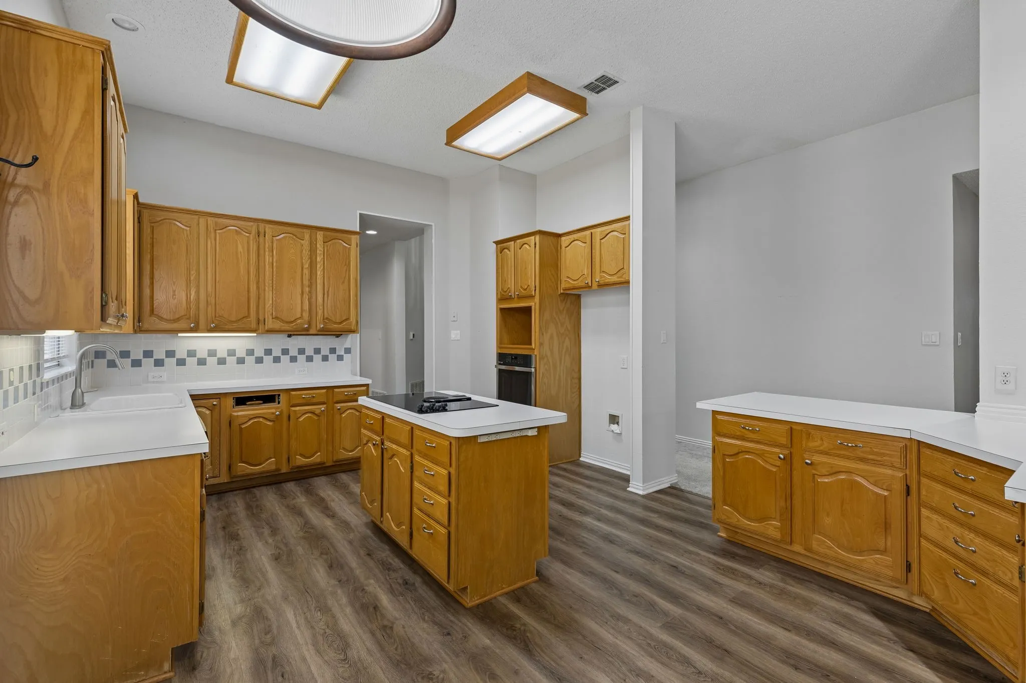 Tons of cabinets to fill.