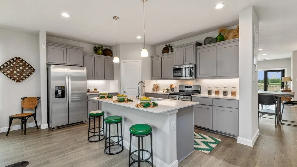 Kitchen - All Home and community information, including pricing, included features, terms, availability and amenities, are subject to change at any time without notice or obligation. All Drawings, pictures, photographs, video, square footages, floor plans, elevations, features, colors and sizes are approximate for illustration purposes only and will vary from the homes as built.
